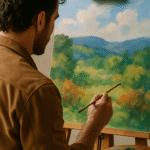 অভিনেতা ছবি আঁকছেন