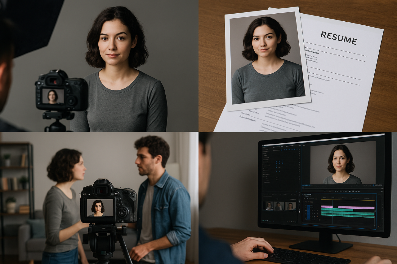 অভিনয়ের পোর্টফোলিও তৈরি: হেডশট থেকে শো-রিল পর্যন্ত